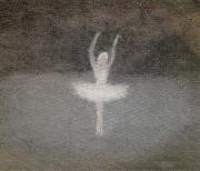Clarice Beckett Pavlova, Dying Swan oil on canvas